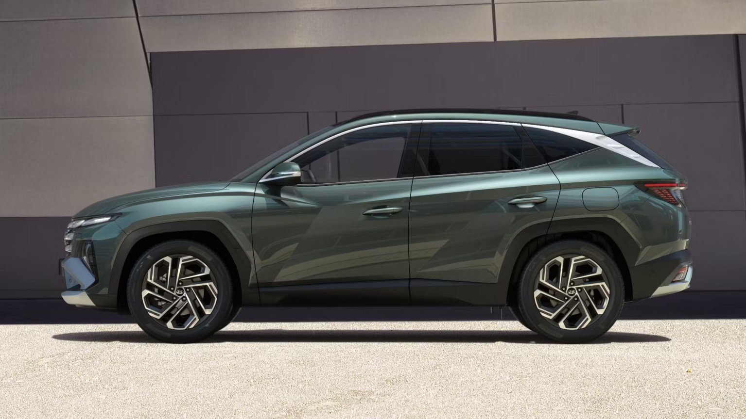 car parked on the road